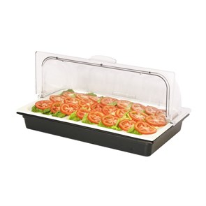 Поднос фарфоровый с пластиковой крышкой и емкостью для хладогена GN1/1, P.L. Proff Cuisine 3981