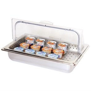 Гастроемкость перфорированная с крышкой GN1/1-65 мм, металл, P.L. Proff Cuisine 3989