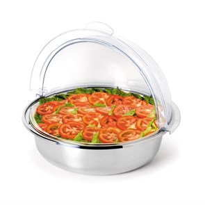 Поднос с пластиковой крышкой d 30 см, металл, P.L. Proff Cuisine 3991