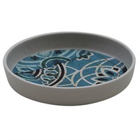 Блюдо,поднос меламиновый 12.3*2.6см, Damask Blue,  P.L. 17726
