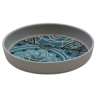 Блюдо,поднос меламиновый 16.4*3.3 см,Damask Blue,  P.L. 17727