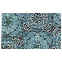 Блюдо,поднос GN 1/4 меламиновый 26.5*16.2см, Damask Blue,  P.L. 17739