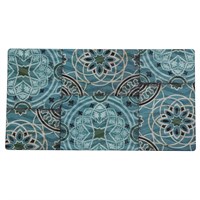 Блюдо,поднос GN 1/3 меламиновый 32.5*17.6см , Damask Blue, P.L. 17740