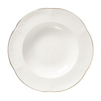 Тарелка глубокая 23 см, фарфор, "Aristocrat-Gold". Noble 19971