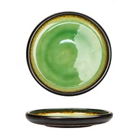 Салатник d=24.5*h 3.7 см,каменная керамика,серия "2022 Spider Silk-Green" 21088