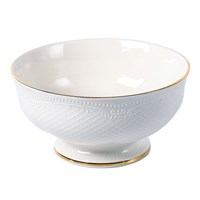 Салатник 21 см, фарфор, 1800  мл,"Aristocrat-Gold". Noble 21785