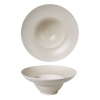Тарелка для пасты, супа d=24 cм, 450 мл, фарфор "NOBLE" серия "Fine Plus-Light Grey" 21799