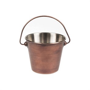 Ведерко Antique Copper для подачи, d 10,5 см, нержавейка, P.L. Proff Cuisine 4095