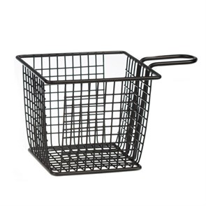 Корзинка для подачи 13*13*10 см черная, металл, P.L. Proff Cuisine 4101