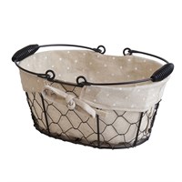 Подставка для хлеба металлическая с хлопковой вставкой 25*17*12h см, P.L. Proff Cuisine 22126