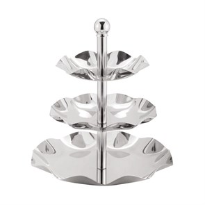 Этажерка, 3 яруса, h 30 см, d 27,5 см, нержавейка, P.L. Proff Cuisine 4134