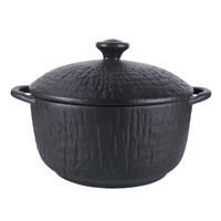 Бульонная чашка с крышкой d=14 см, h=7см , 600мл, серия "Black Raw Wood"  P.L. - ProffCuisine 24392
