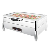 Мармит электрический "Roma"с обзорным стеклом,1/1*65 мм, 8,5 л (220V, 900W), SUNNEX - P.L. 24534