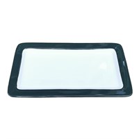 Гастроемкость 1/3-20 (32,5*17.6*2 см), зеленый борт, фарфор, P.L. Proff Cuisine 25136