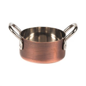 Кастрюля для подачи Antique Copper без крышки 7*4 см, 150 мл, нержавейка, P.L. Proff Cuisine 4203