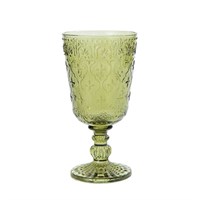Бокал для вина зеленый 280 мл, P.L. - BarWare 30637