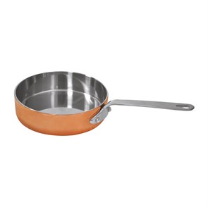Сковородка d 12 см, h 3 см, нержавейка 18/10 с медным напылением, P.L. - Gourmet Line 4228