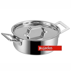 Мини-кастрюля с крышкой круглая 600 мл, d 13 см, h 5 см, нержавейка, Pujadas, Испания 4241
