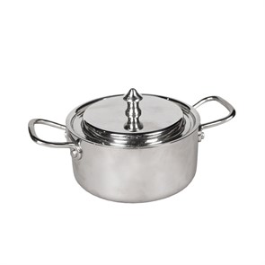 Кастрюля порционная с крышкой 12*5,5 см, 600 мл,нержавейка, P.L. Proff Cuisine 4242