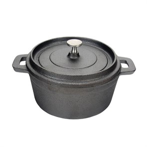 Кастрюля порционная с крышкой 250 мл, 10*4,5 см, чугун, P.L. Proff Cuisine 4247