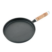 Сковородка чугунная,блинная 22 cм,деревяннаяручка  P.L.-ProffCuisine 32659