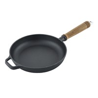 Сковородка чугунная,деревянная ручка d=22.5 cм, P.L.-ProffCuisine 32663
