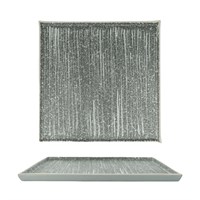 Тарелка квадратная  с покрытием 24,5*24,5 см, Glossy Stone Untouched Taiga, P.L. Proff Cuisine 33460