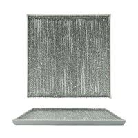Тарелка квадратная с покрытием 20*20 см, Glossy Stone Untouched Taiga,  P.L. Proff Cuisine 33461