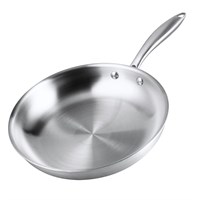 Сковорода 22 см, h 4,5 см, New Kitchen нерж.3-х слойная ИНДУКЦИЯ P.L. Proff Cuisine 34107