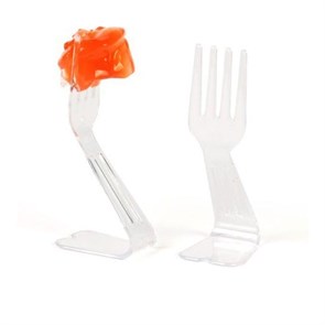Фуршетный пластик "Вилка на подставке" 7,1*2,9*2,5 см, 24 шт/уп, P.L. Proff Cuisine 4344