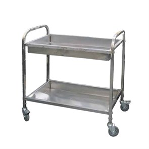 Тележка для сбора посуды металлическая, 2 яруса, 80*45*90 см, P.L. Proff Cuisine 4394