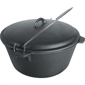 Казан с крышкой 10 л, чугун, P.L. Proff Cuisine 4784