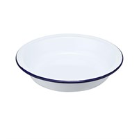 Тарелка,салатник эмалированный d=18 h=3 см, "Blue Rim"  P.L. 40729