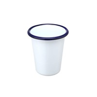 Стакан эмалированный 9,5*5,5*12 см, "Blue Rim"  P.L. 40731