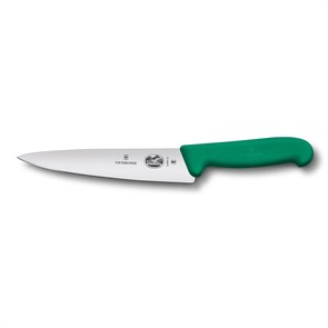 Универсальный нож Victorinox Fibrox 19 см, ручка фиброкс зеленая 4960