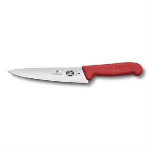Универсальный нож Victorinox Fibrox 25 см, ручка фиброкс красная 4968
