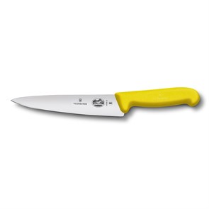 Универсальный нож Victorinox Fibrox 25 см, ручка фиброкс желтая 4971