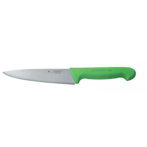 Нож PRO-Line поварской, зеленая пластиковая ручка, 16 см, P.L. Proff Cuisine 5164