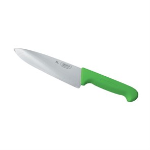 Шеф-нож PRO-Line 25 см, зеленая пластиковая ручка, P.L. Proff Cuisine 5177
