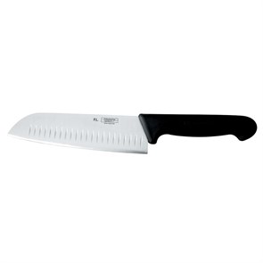 Шеф-нож PRO-Line "Сантоку" 17,5 см, ручка пластиковая черная, P.L. Proff Cuisine 5205