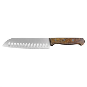 Нож-шеф "Сантоку" 17,5 см, деревянная ручка, P.L. Proff Cuisine 5226