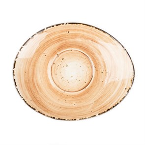 Блюдце Organica Sand 18*15 см к бульонной чашке арт.81223089, P.L. Proff Cuisine 1057