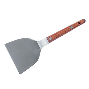 Лопатка для тепаньяки металлическая с деревянной ручкой, w 10,5 см, l 19 см, P.L. - Proff Chef Line 5588
