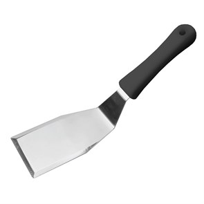 Лопатка с острыми краями 13 см, черная пластиковая ручка, P.L. Proff Cuisine 5611