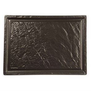 Блюдо для стейка  Black Raw Stellar 33*24*1,7 см, P.L. Proff Cuisine 1094