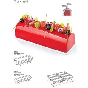 Форма кондитерская Pavoni 250*85*70 мм, силикон, 25*8,5 см, h 7 см, Италия 5920
