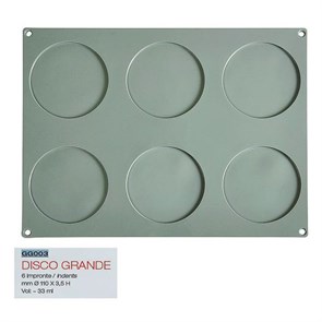 Форма кондитерская Pavoni 40*30 см, силикон, р-р ячейки: d 110 мм, h 30 мм, Италия 5953