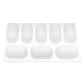Форма силиконовая "Овал" 8 ячеек 50*87*30 мм, P.L. Proff Cuisine 5962