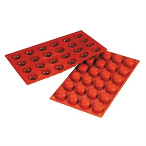 Форма силиконовая P.L. Proff Cuisine "Помпоннет" 24 ячейки d 34 мм, h 16 мм (30*17,5 см) 5981