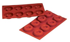 Форма силиконовая P.L. Proff Cuisine "Саварин" 8 ячеек d 65 мм, h 20 мм (30*17,5 см) 5984